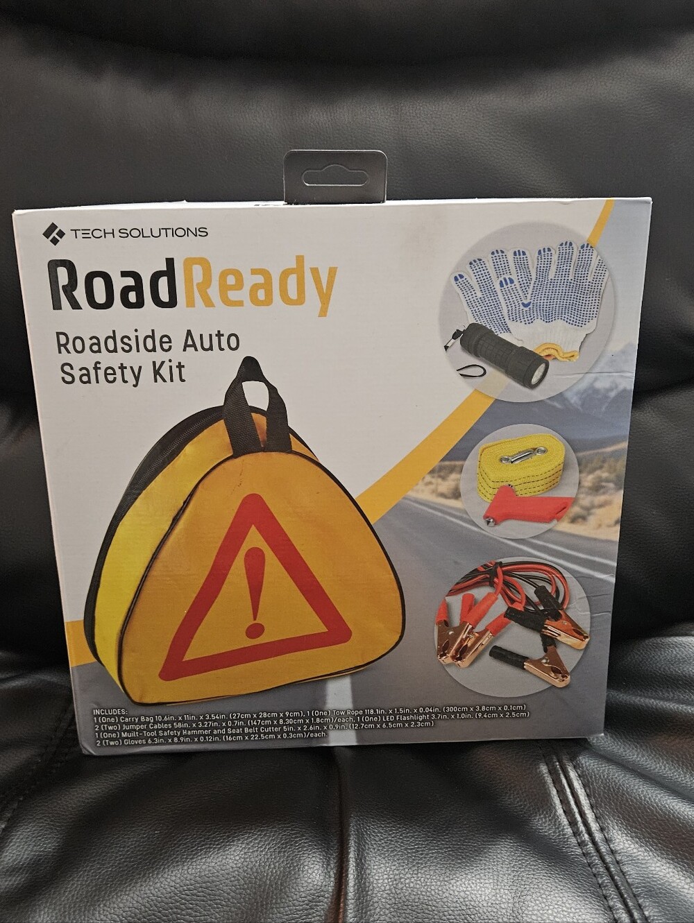 RoadReady Roadside Auto Safety Kit - Yellow